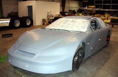 The finished body ready for 3D scanning