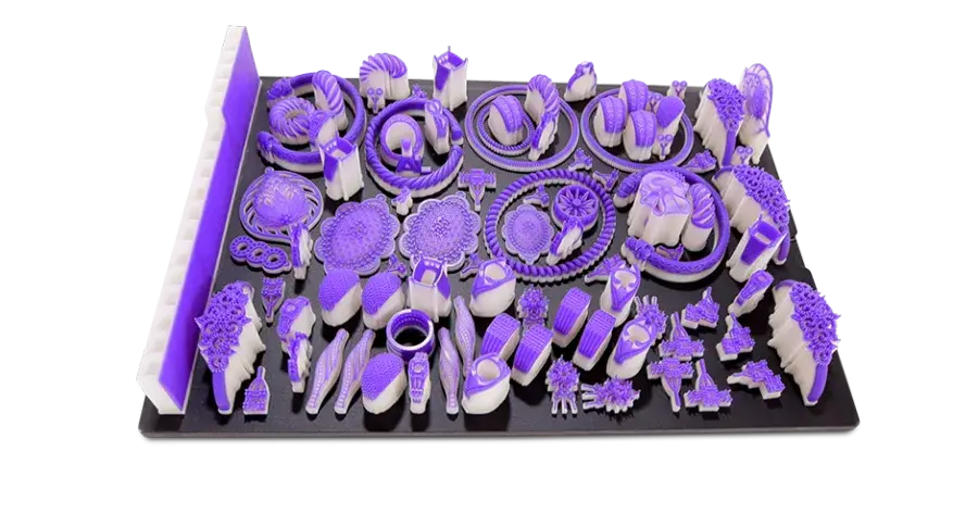 一盘首饰铸造部件