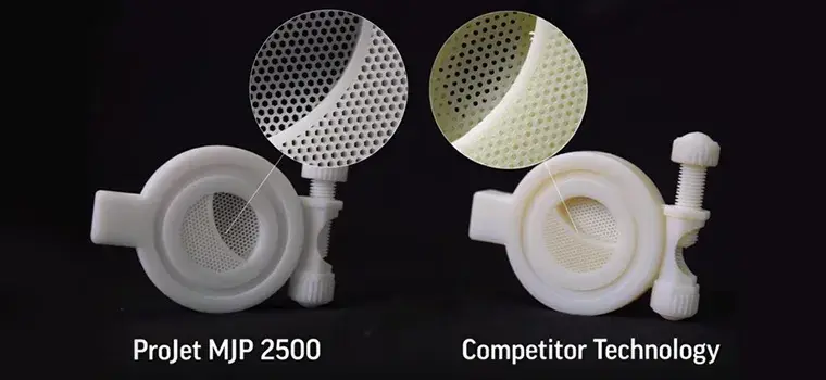 ProJet MJP 2500 系列精度