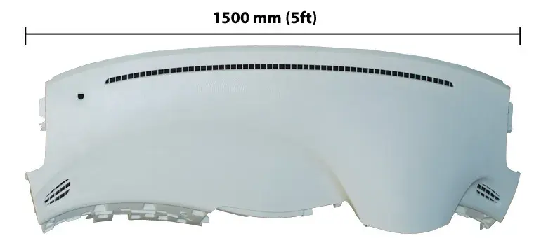 在 3D Systems ProX 950 SLA 上打印的汽车仪表板原型 