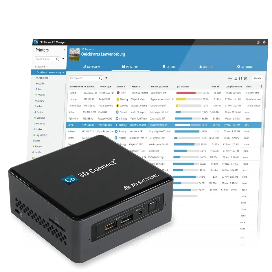 借助针对 3D 打印的 IIOT 管理提高生产效率，增加正常运行时间