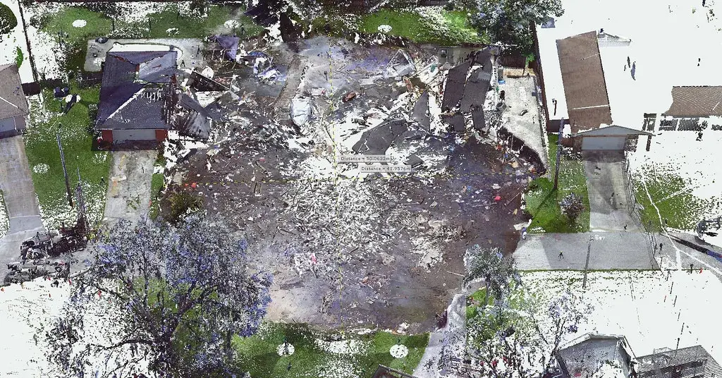 Point cloud data brought into Geomagic Wrap from FARO Scene