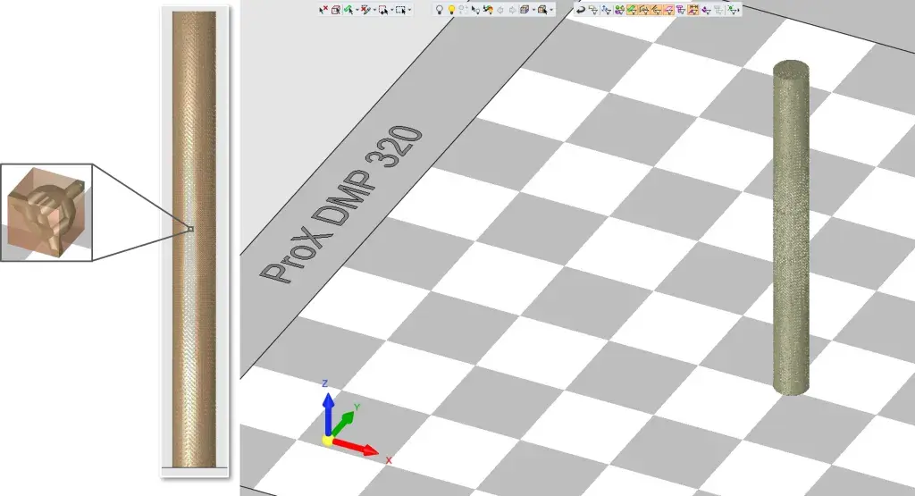 Using 3DXpert to build lattice structures based on a 1 mm diamond unit cell