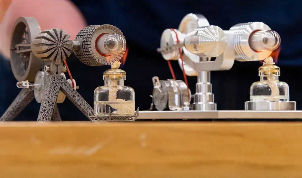 Sterling engine redesigned using 3DXpert® software and printed on the roX® DMP 320 metal 3D printer