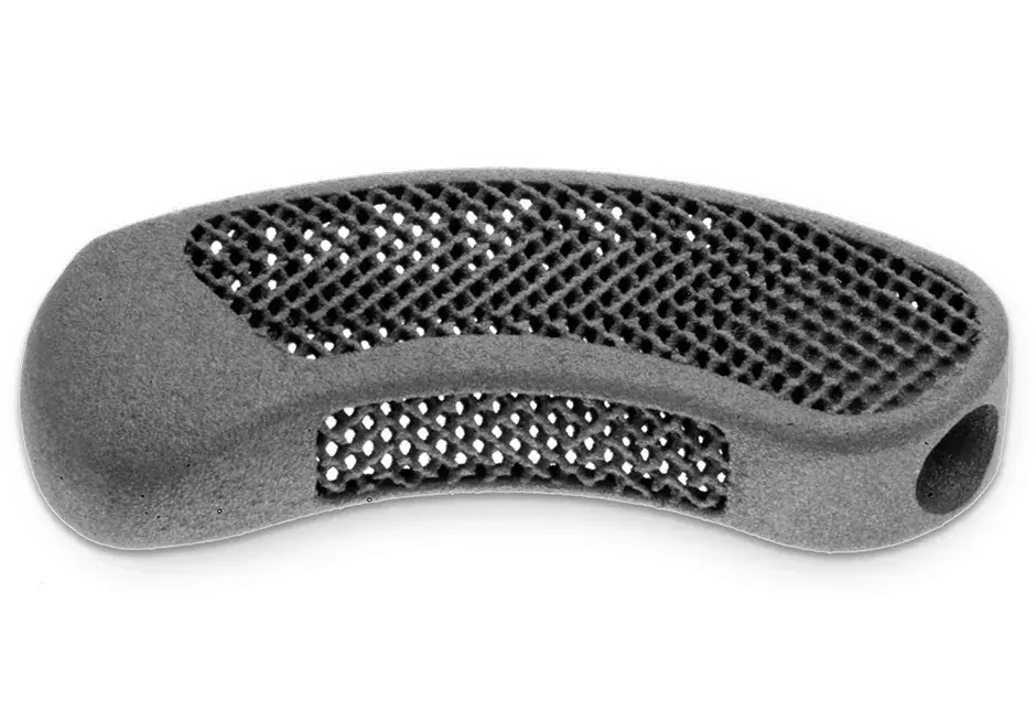 以 LaserForm Ti Gr5 (A) 为材料制造的用于促进骨长入的椎间融合器