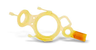 以 Figure 4 EGGSHELL-AMB 10 制作的打印医疗部件