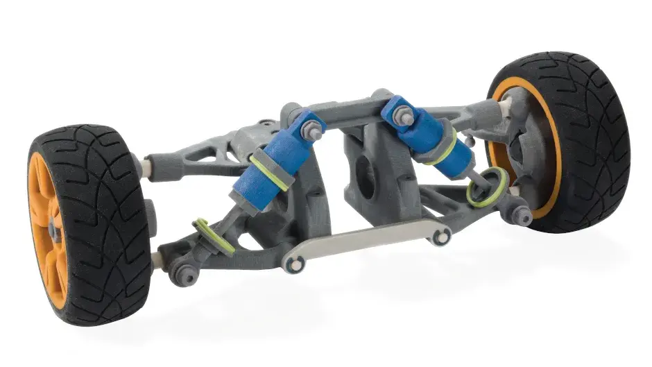 彩喷打印 CJP 打印的轮轴原型