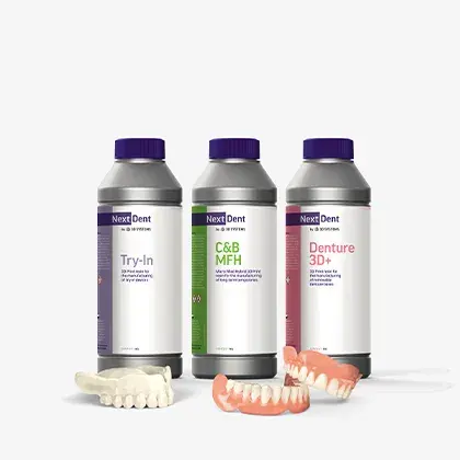 3 瓶 NextDent 材料