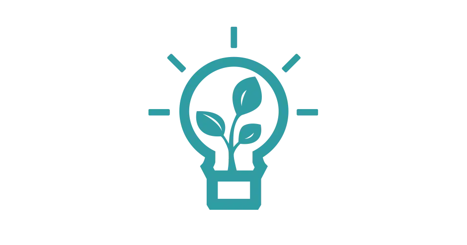 内有一片叶子的灯泡图片