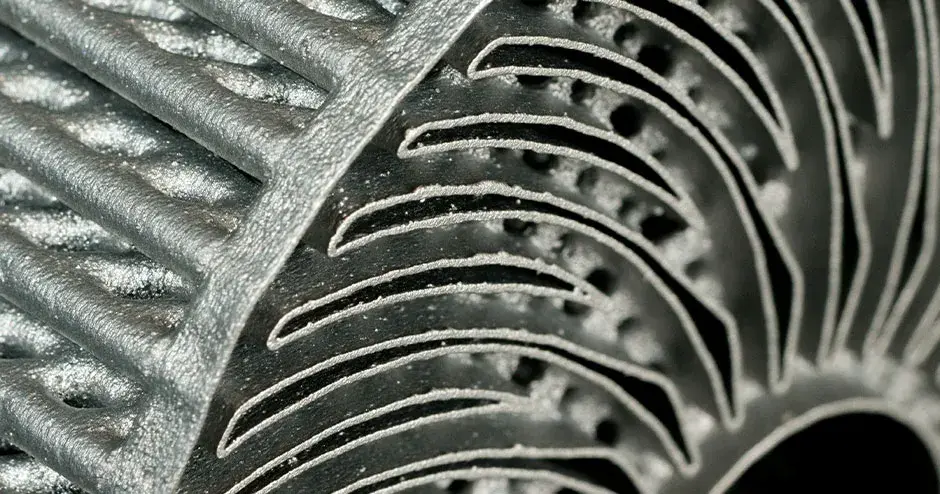 Laserform 航天热交换器特写