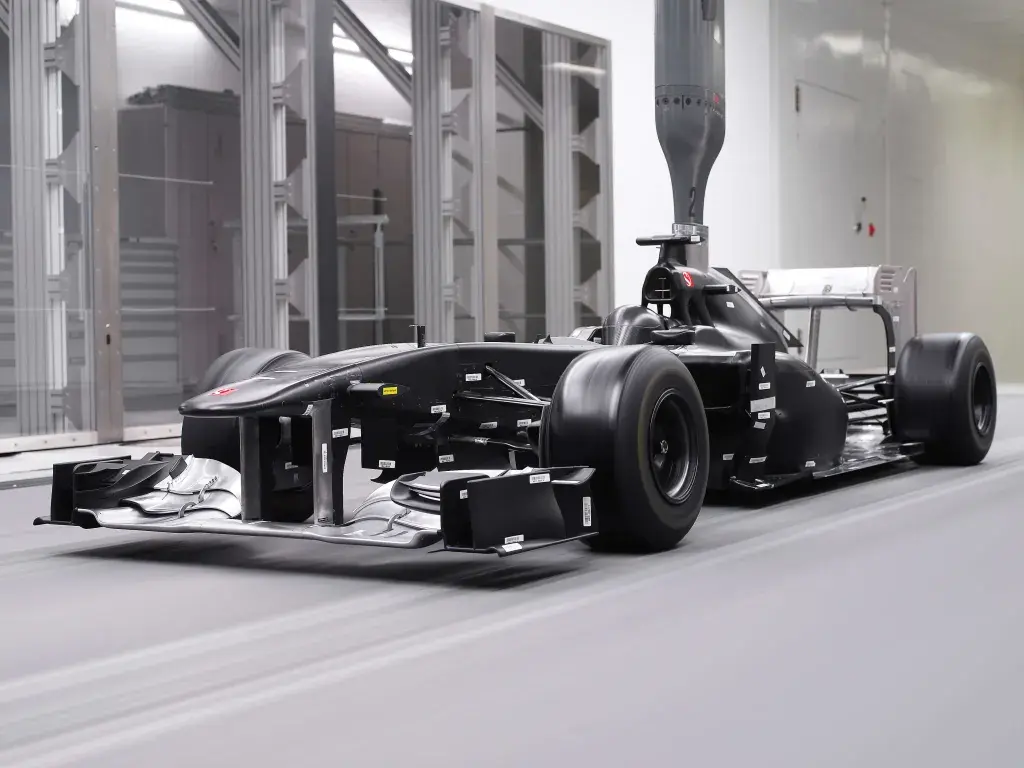 使用 SLA 部件进行的 Sauber Engineering 风洞模型测试