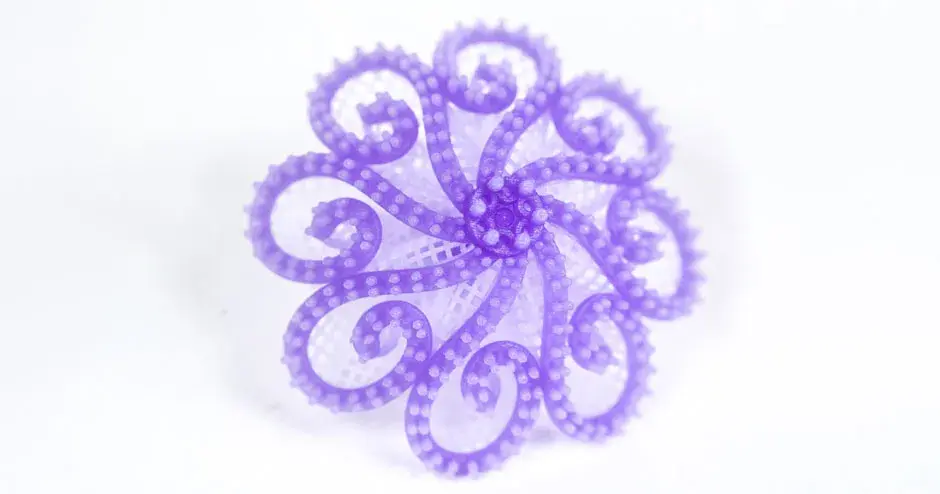 visijet m2材料制作的紫色吊坠铸件