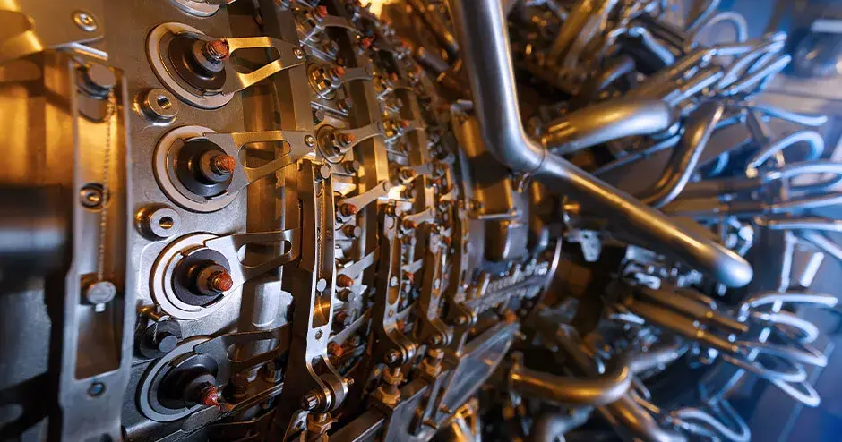 位于加压外壳内的原料气压缩机的燃气轮机发动机