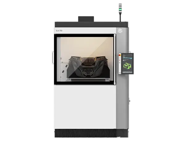 Front view of the SLA 750 3D printer
