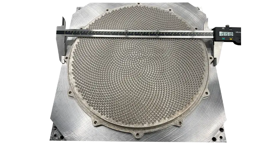 3D 打印的带标尺的喷淋头，其标尺可显示尺寸