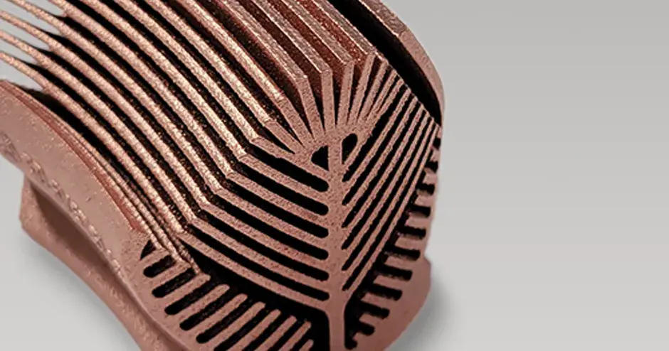 3D 打印的铜制部件