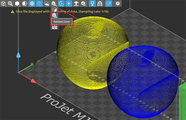 切片数据视图的随机颜色3 D Sprint 5 . 1