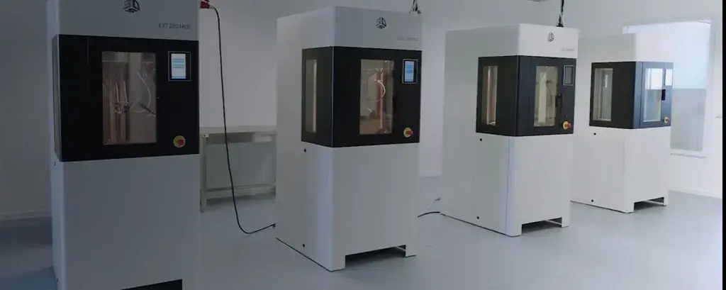 A row of EXT 220 MED printers