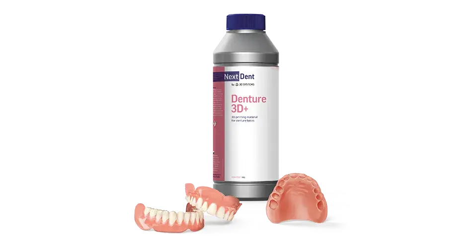 适用于牙科应用的 3D Systems NextDent Denture 3D+
