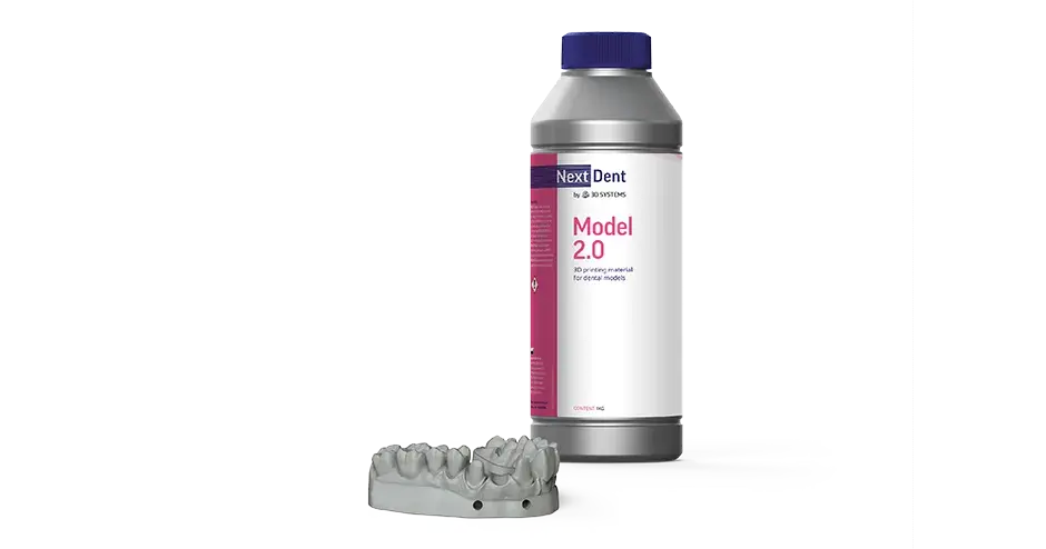 适用于牙科应用的 3D Systems NextDent 模型 2.0