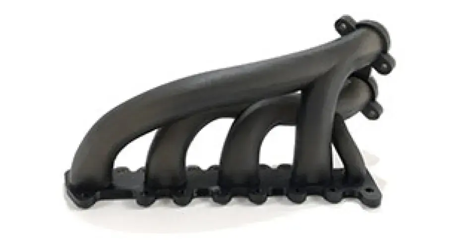 以 Figure 4 Tough-BLK 20（坚固的类 ABS 材料，具有长期的环境稳定性）制作的 3D 打印部件