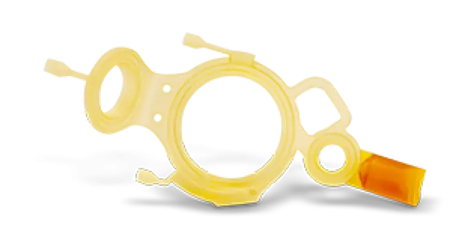 以 Figure 4 EGGSHELL-AMB 10 制作的打印医疗部件