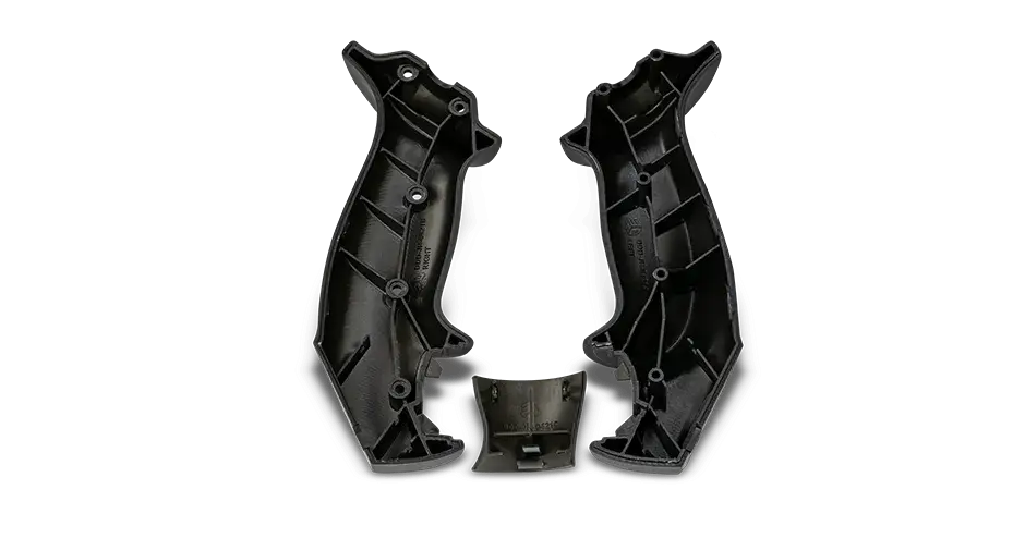 未组装节流阀和连接杆上的 figure 4 tough black 65c 把手