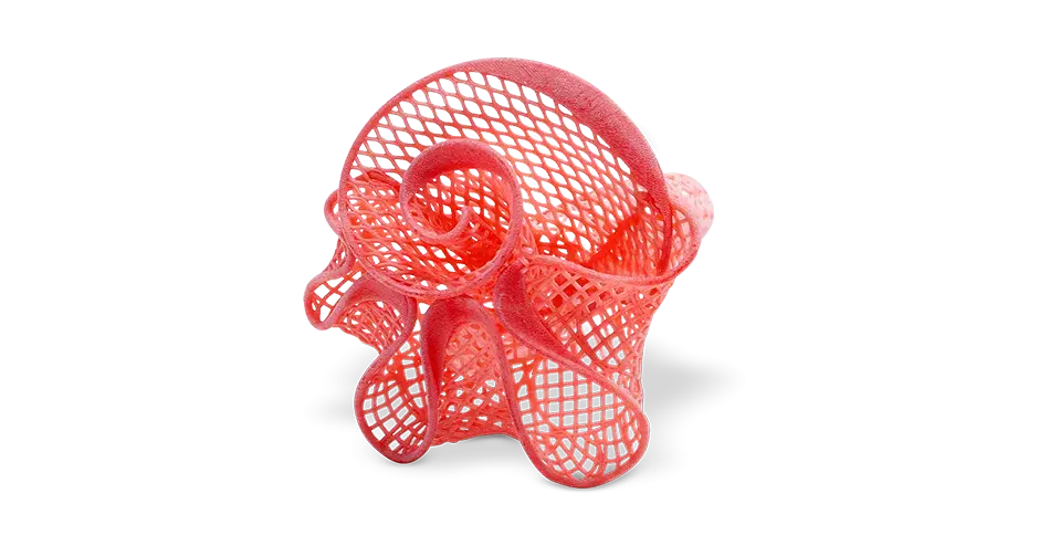 使用 VisiJet Wax Jewel Red 制造的蜡质戒指